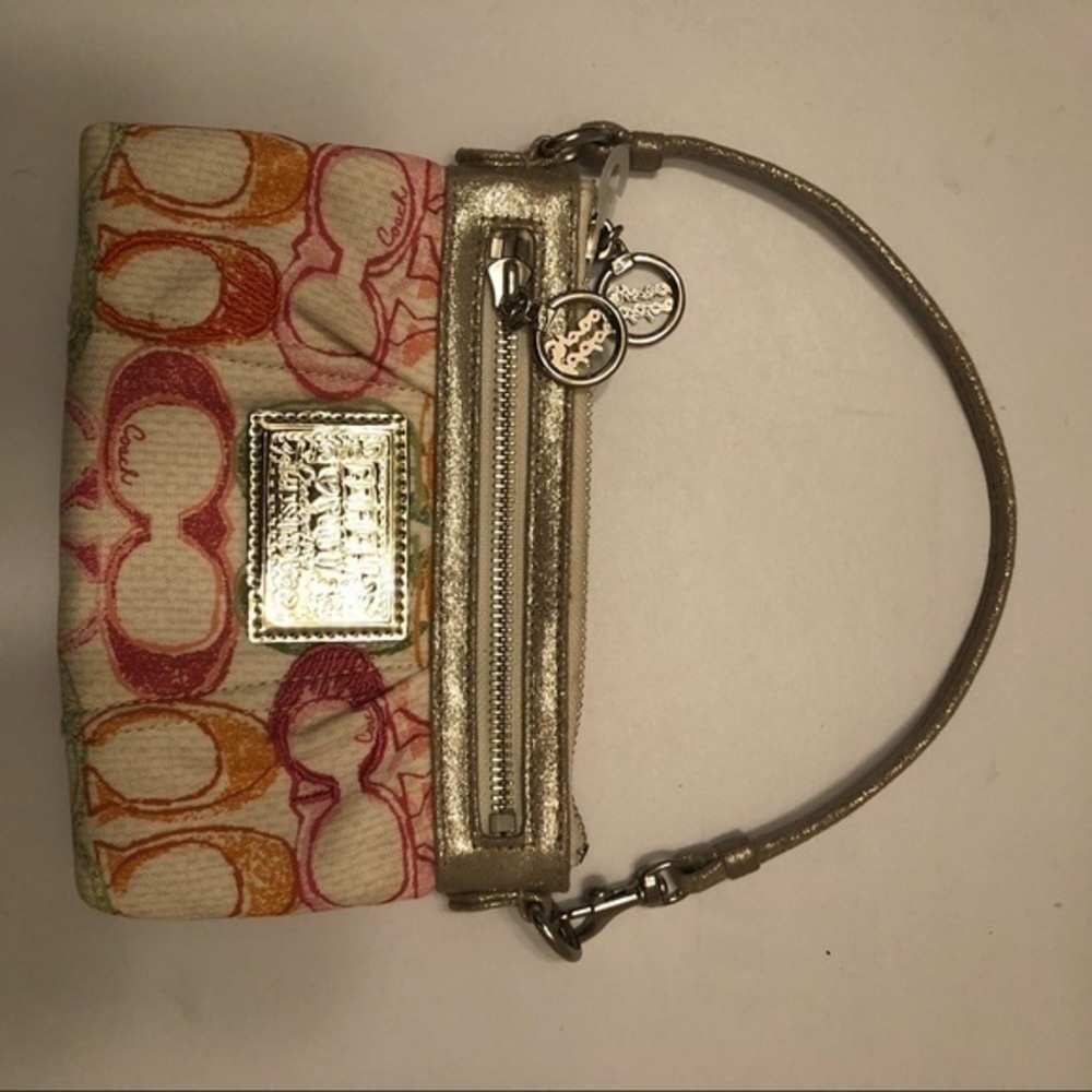 Coach poppy mini bag baguette multicolor Scribble - Picture 6 of 12